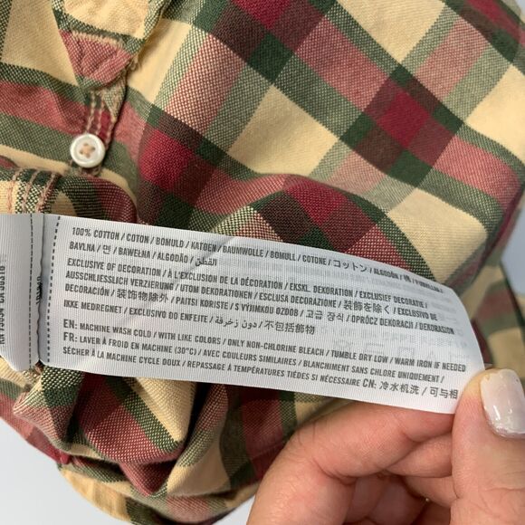 Abercrombie & Fitch Shirt Mens S Small Multi Maze Button Down Plaid Long Sleeve - Picture 8 of 12